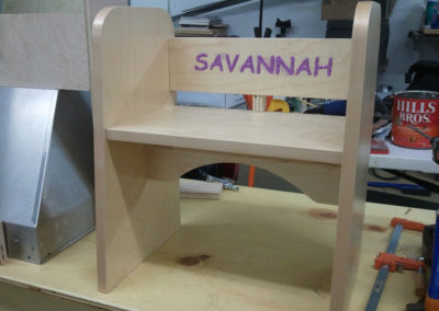 Solutions By Design custom childs bench