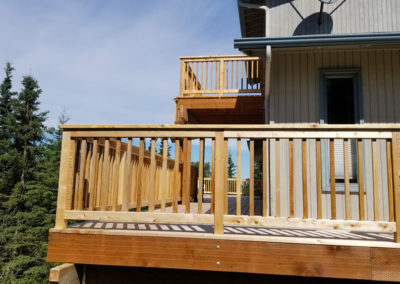 deck from back corner solutions by design sandpoint