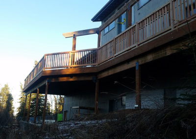 deck from lower level solutions by design sandpoint