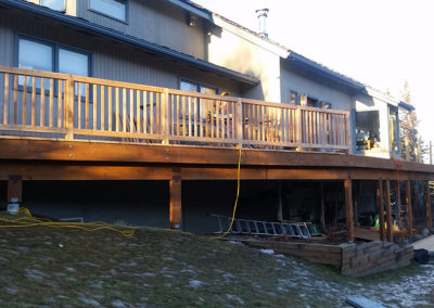 deck from up lawn solutions by design sandpoint